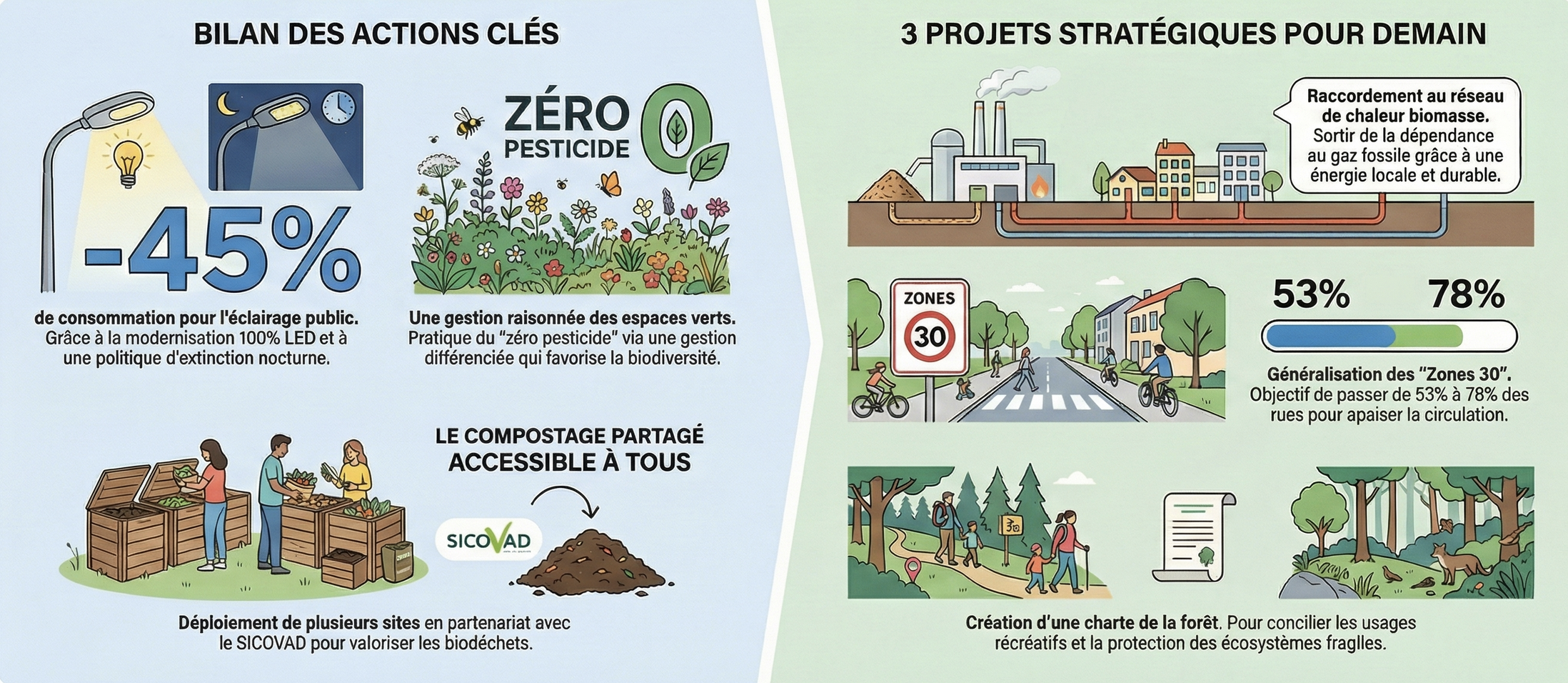 Infographie – Transition écologique à Chantraine